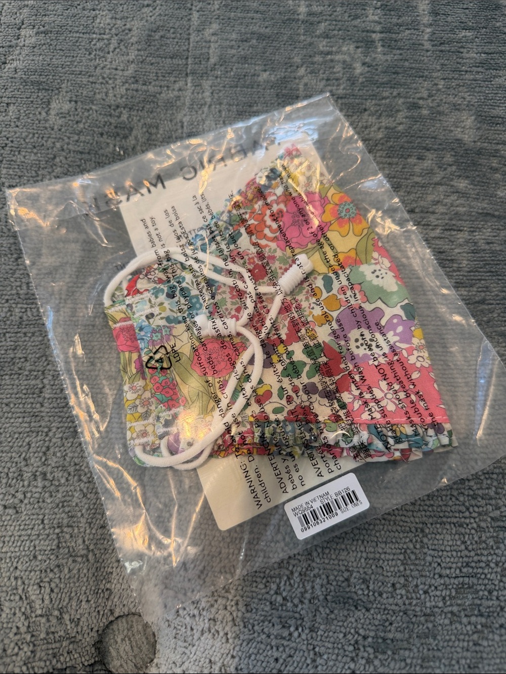 NEW J.Crew Liberty of London Fabric Face Mask